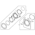 Samsung DV220AGW/XAA door assy diagram