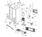 Samsung RS263TDBP/XAA-01 cabinet parts diagram
