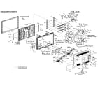Philips 40PFL3705D/F7 cabinet parts diagram