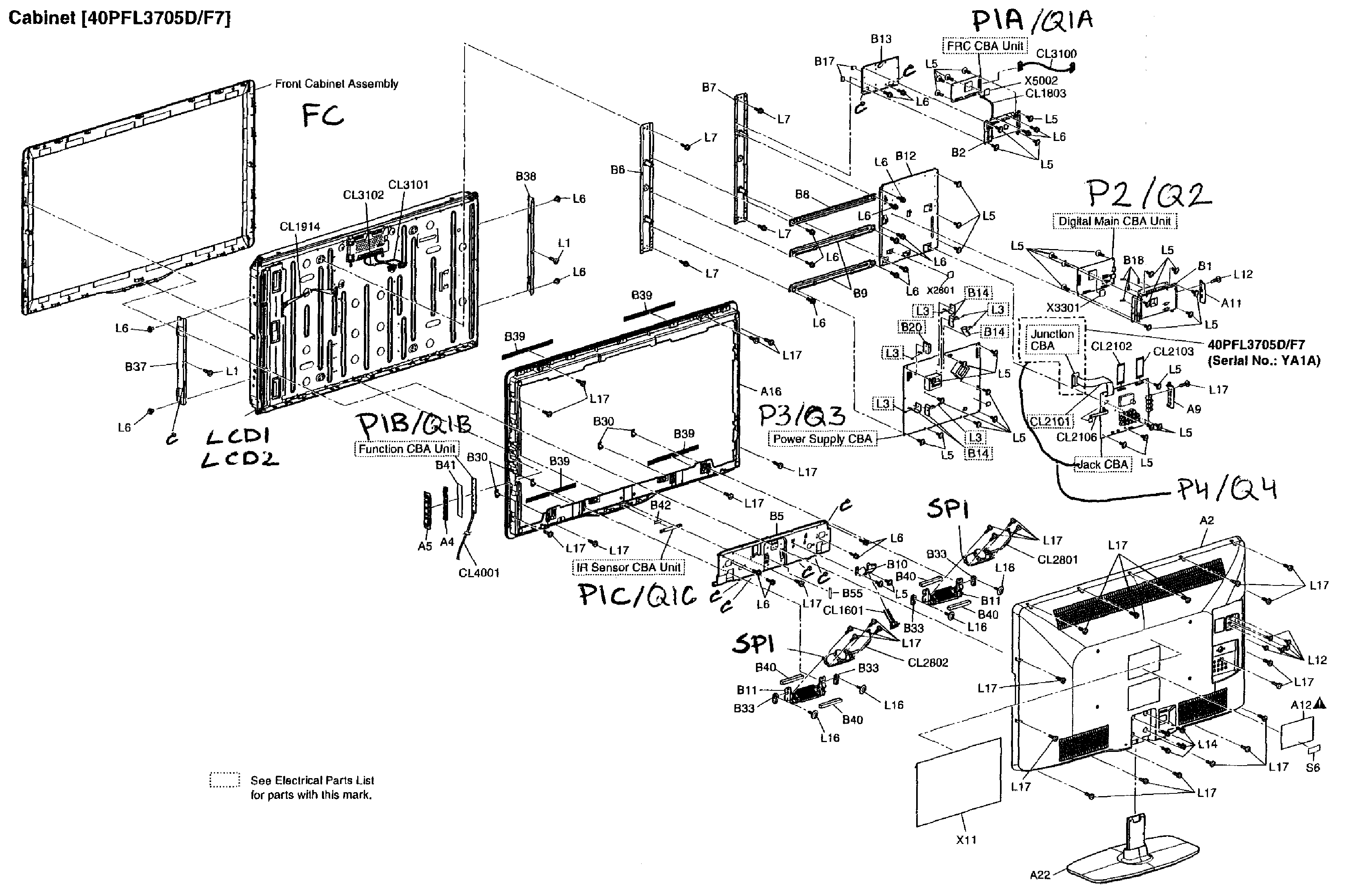 Cabinet parts