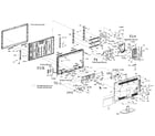 Philips 40PFL5505D/F7 cabinet parts diagram
