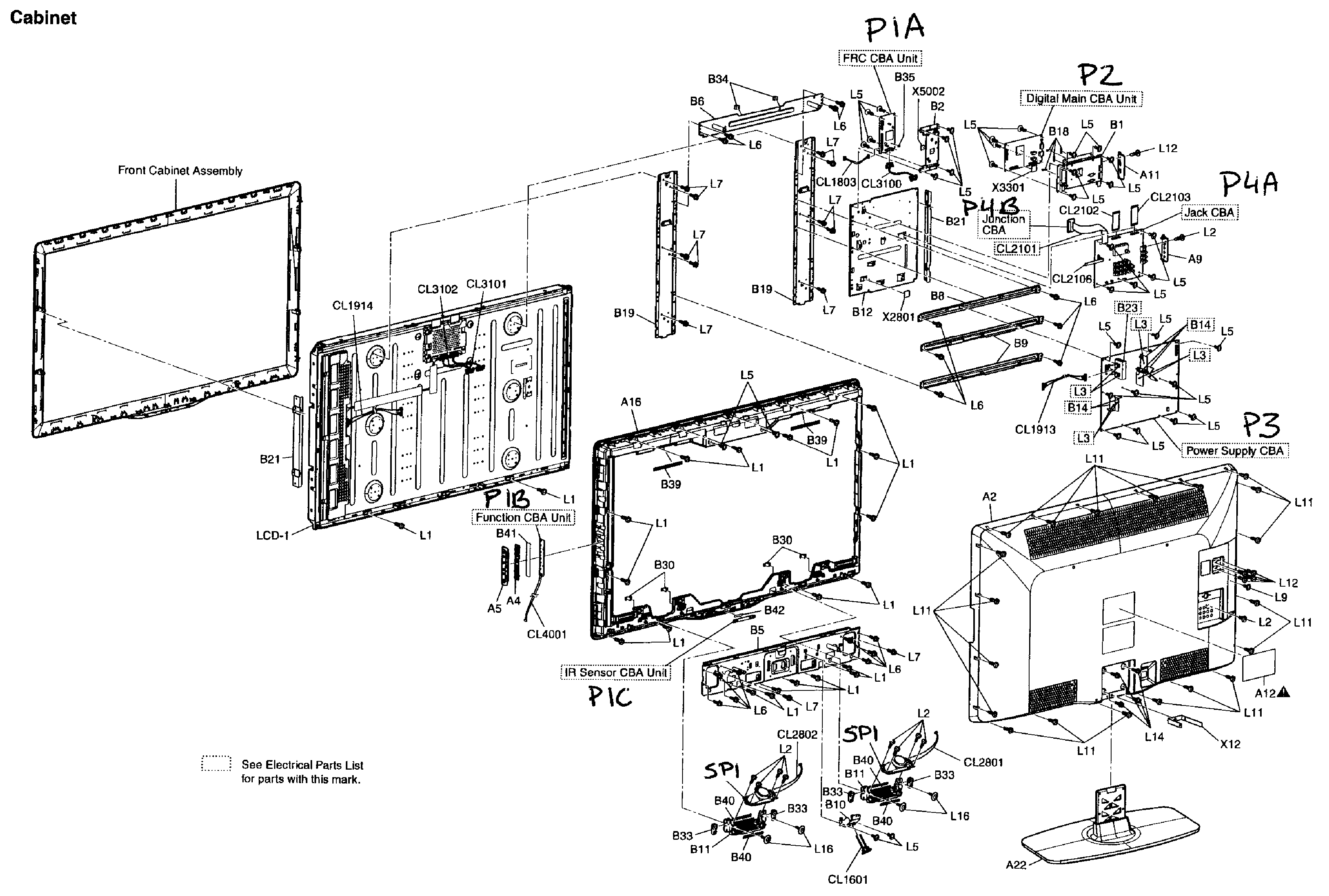Cabinet parts