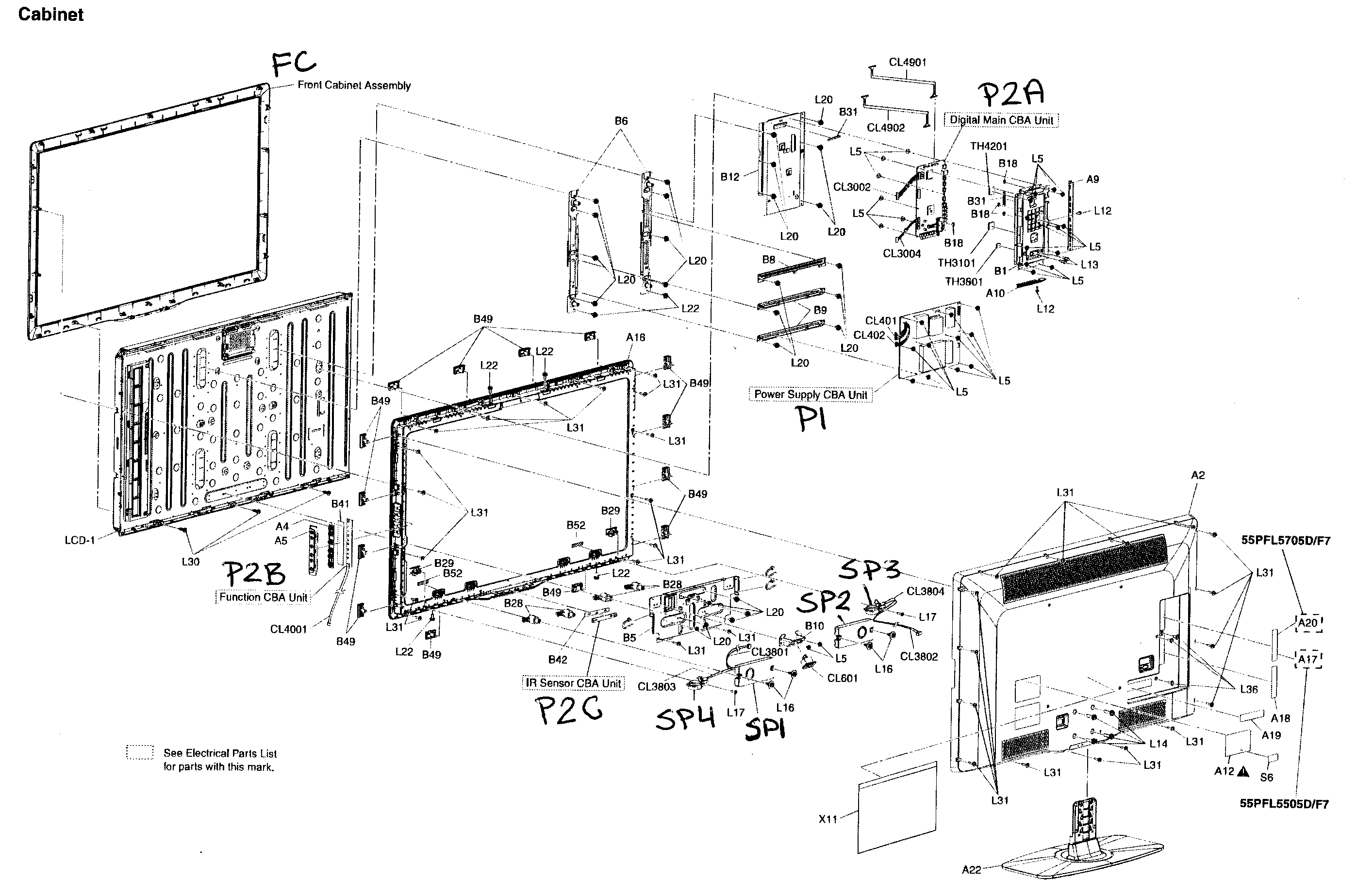 Cabinet parts