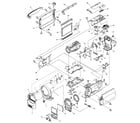 Panasonic SDR-H85PA cabinet assy diagram