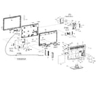 Philips 22PFL4505D/F7 cabinet assy diagram
