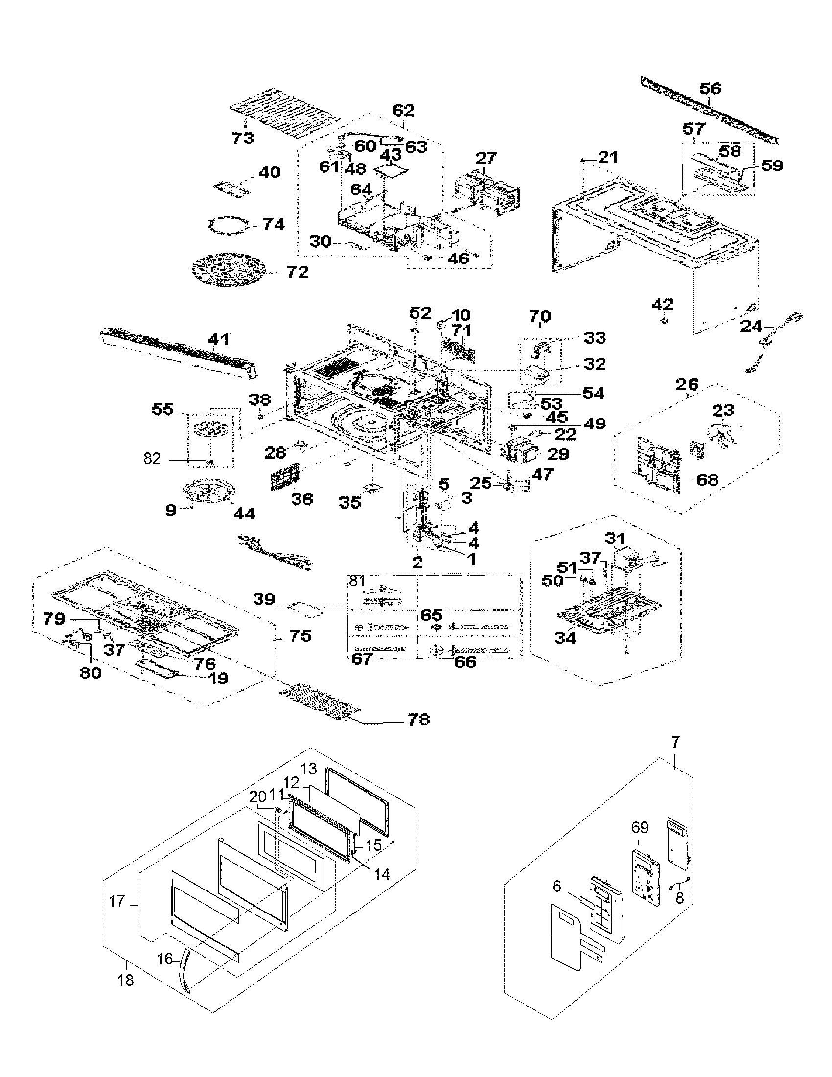 Cabinet parts
