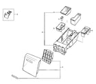 Samsung WF410ANR/XAA-00 drawer assy 1 diagram