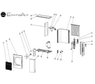 Enviroair K1H18000 cabinet parts diagram