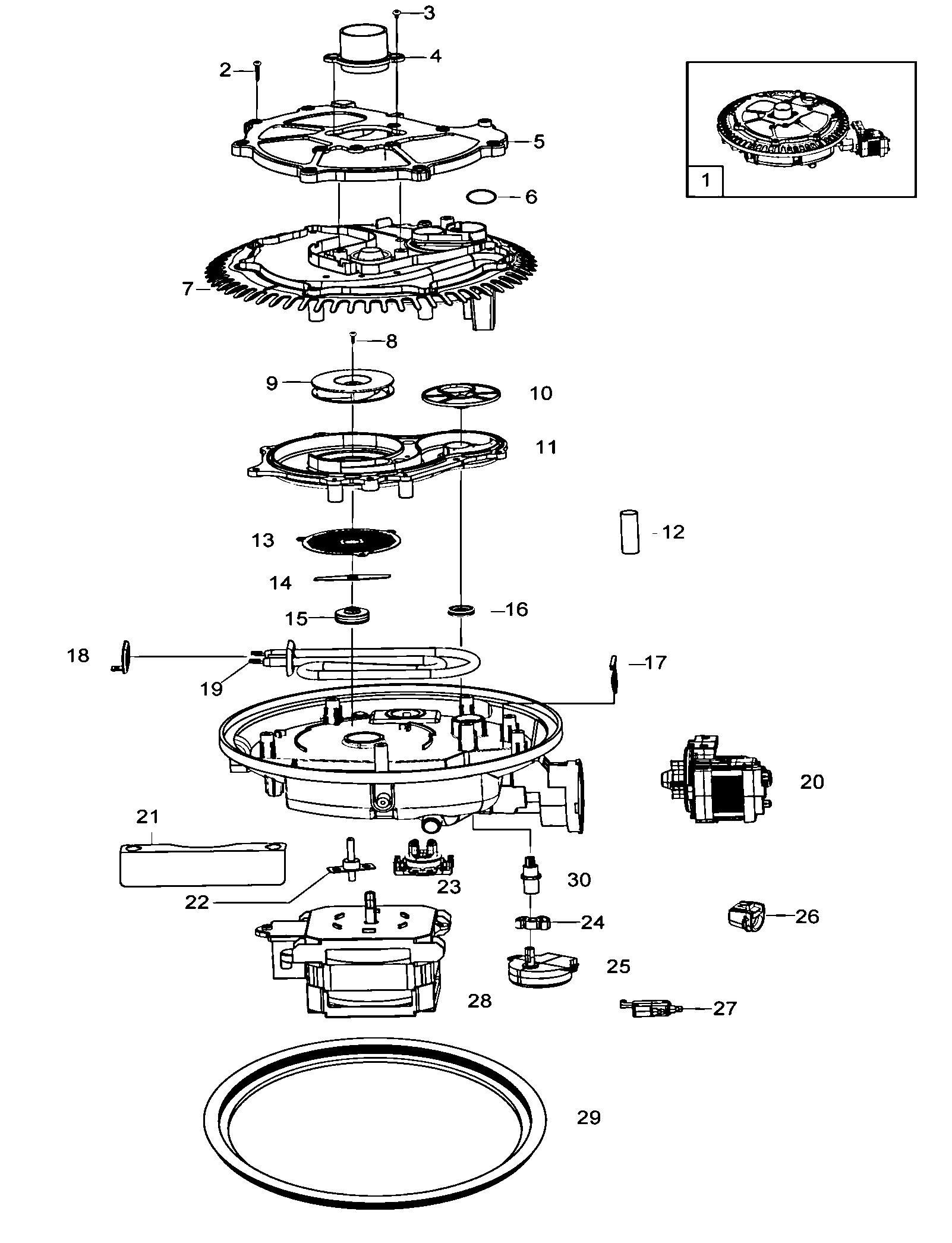Page 15 Official Samsung DMT800RHB/XAA dishwasher parts Sears