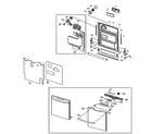 Samsung DMT800RHS/XAA door assy diagram