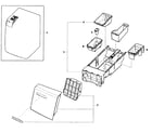 Samsung WF410ANW/XAA-00 drawer assy 1 diagram