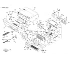 Yamaha RX-V567BL cabinet parts diagram