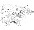 Yamaha RX-V667BL cabinet parts diagram