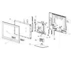 Sharp LC-32SB28UT-A cabinet parts diagram