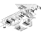 Gree PTAC-GAE09AB-D cabinet parts diagram