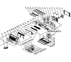 Gree PTAC-GAE09AB-P cabinet parts diagram