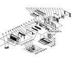 Gree PTAC-GAE15AB-P cabinet parts diagram