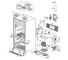 Samsung RF263AEBP/XAA-00 cabinet diagram