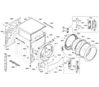 Bosch WTVC853PUC/09 cabinet assy diagram