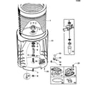 Fisher & Paykel WL42T26KW1-96174A bowls/pump diagram