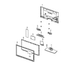 Samsung LN46C600F3FXZA-AA02 cabinet assy diagram