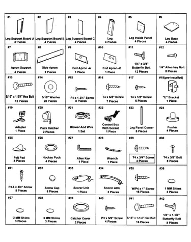Parts list