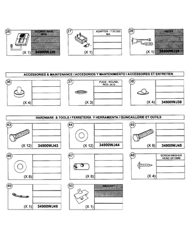 Parts list 3