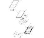 Sharp LC-46LE620UT cabinet parts diagram