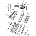 Fisher & Paykel DD24SHTI6V2-88601-A rack assembly diagram