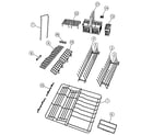 Fisher & Paykel DD24SI6V2-88567-A rack assembly diagram
