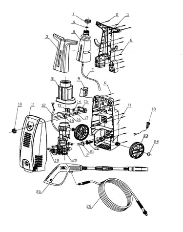 Power washer assy
