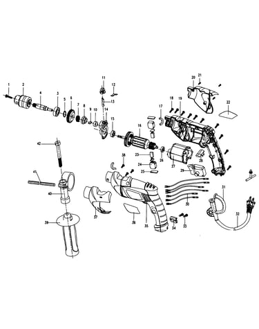Drill hammer assy