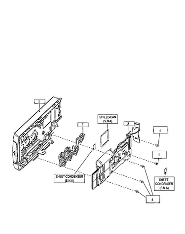 Left case assy