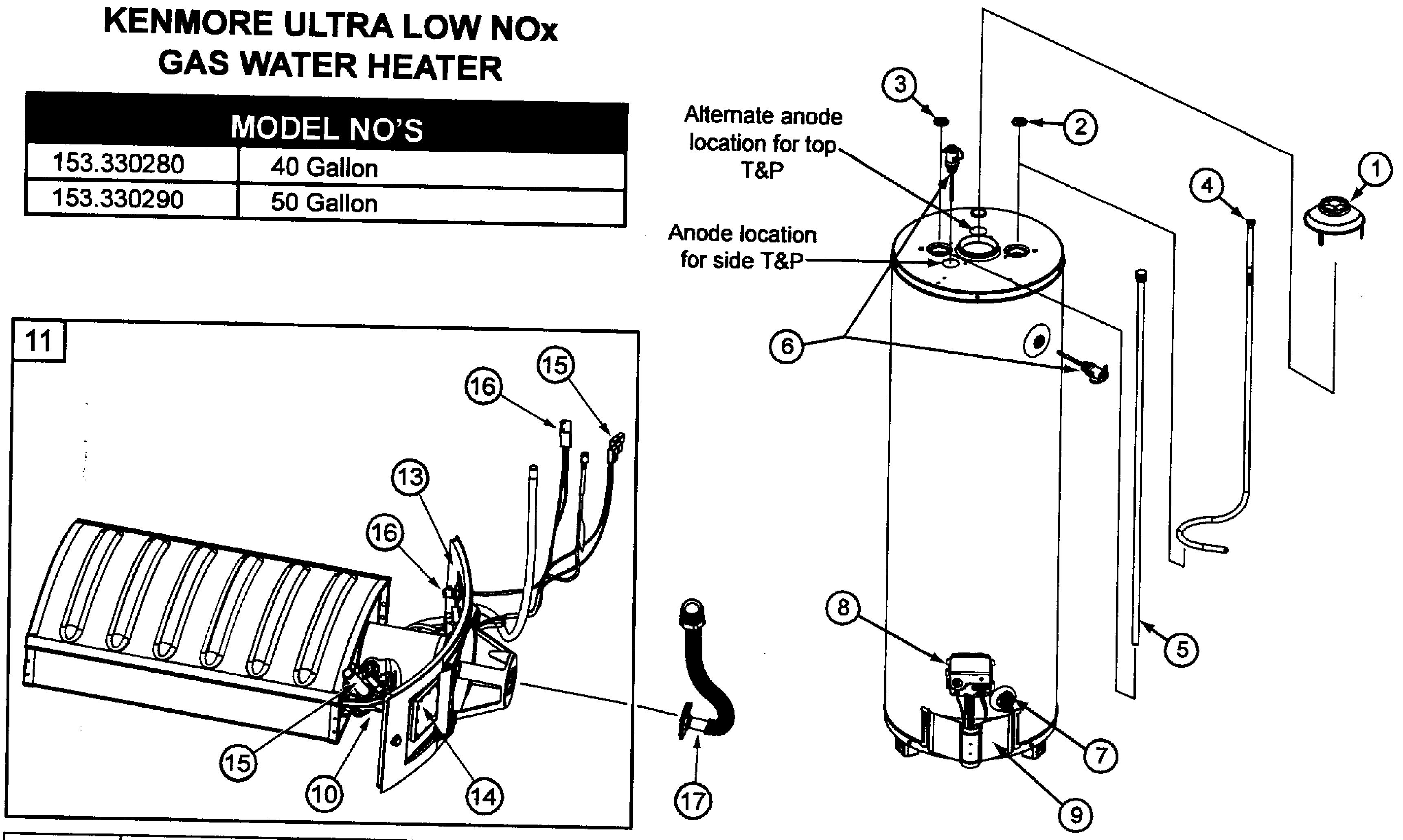 Kenmore Water Heater Parts
