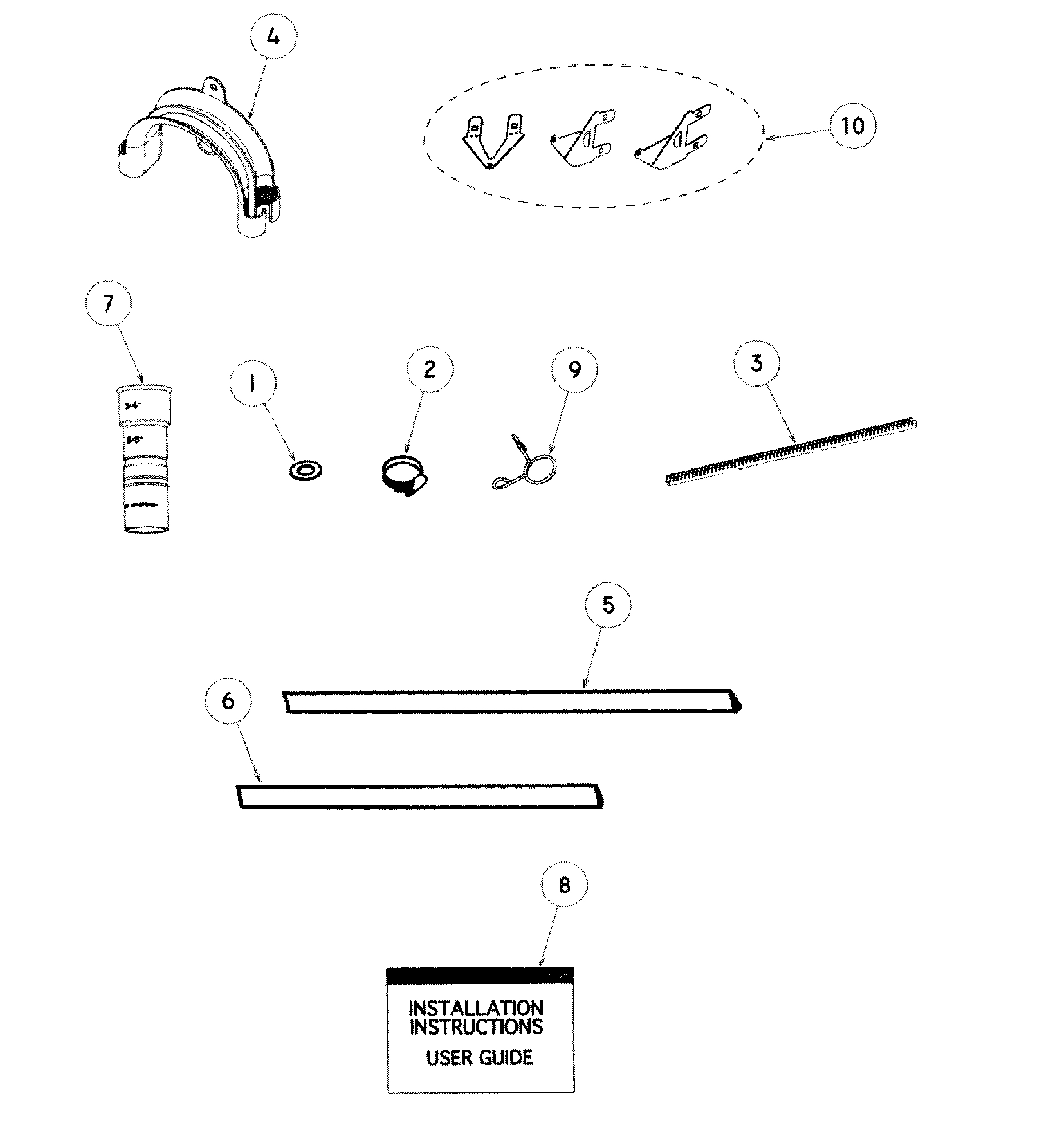 Installation parts