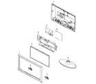 Samsung LN19C450E1DXZA-CN01 cabinet parts diagram