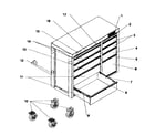 Craftsman 706106001 tool chest diagram