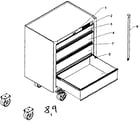 Craftsman 706259120 tool chest diagram