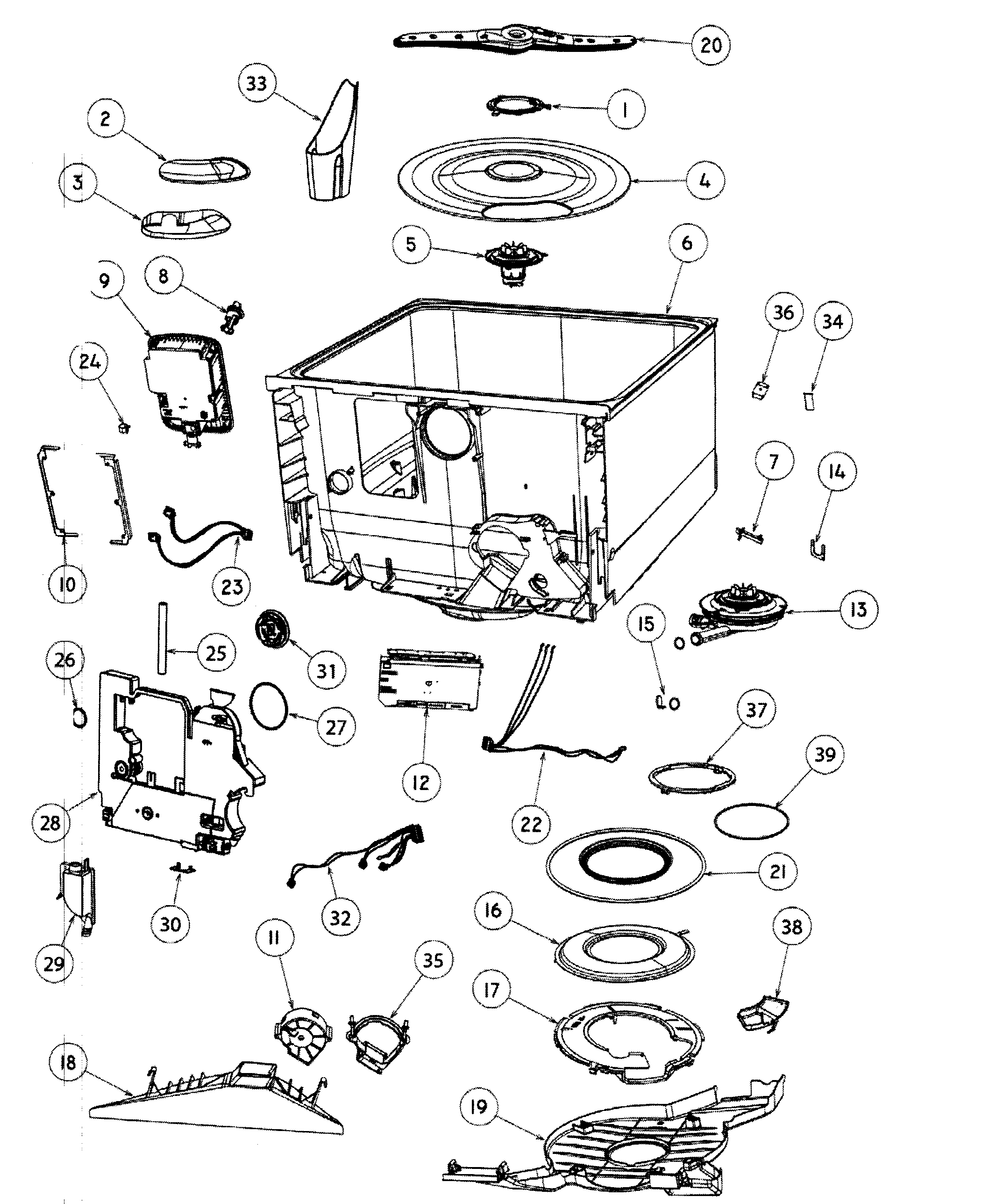 Tub assy