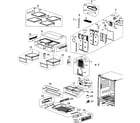 Samsung RF263AEWP/XAA-00 refrigerator diagram