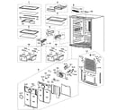 Samsung RF197ACBP/XAA-00 refrigerator diagram
