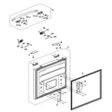 Samsung RF197ACWP/XAA-00 freezer door diagram