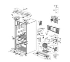 Samsung RF267AZBP/XAA-00 cabinet diagram