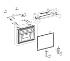 Samsung RF267AZBP/XAA-00 freezer door diagram
