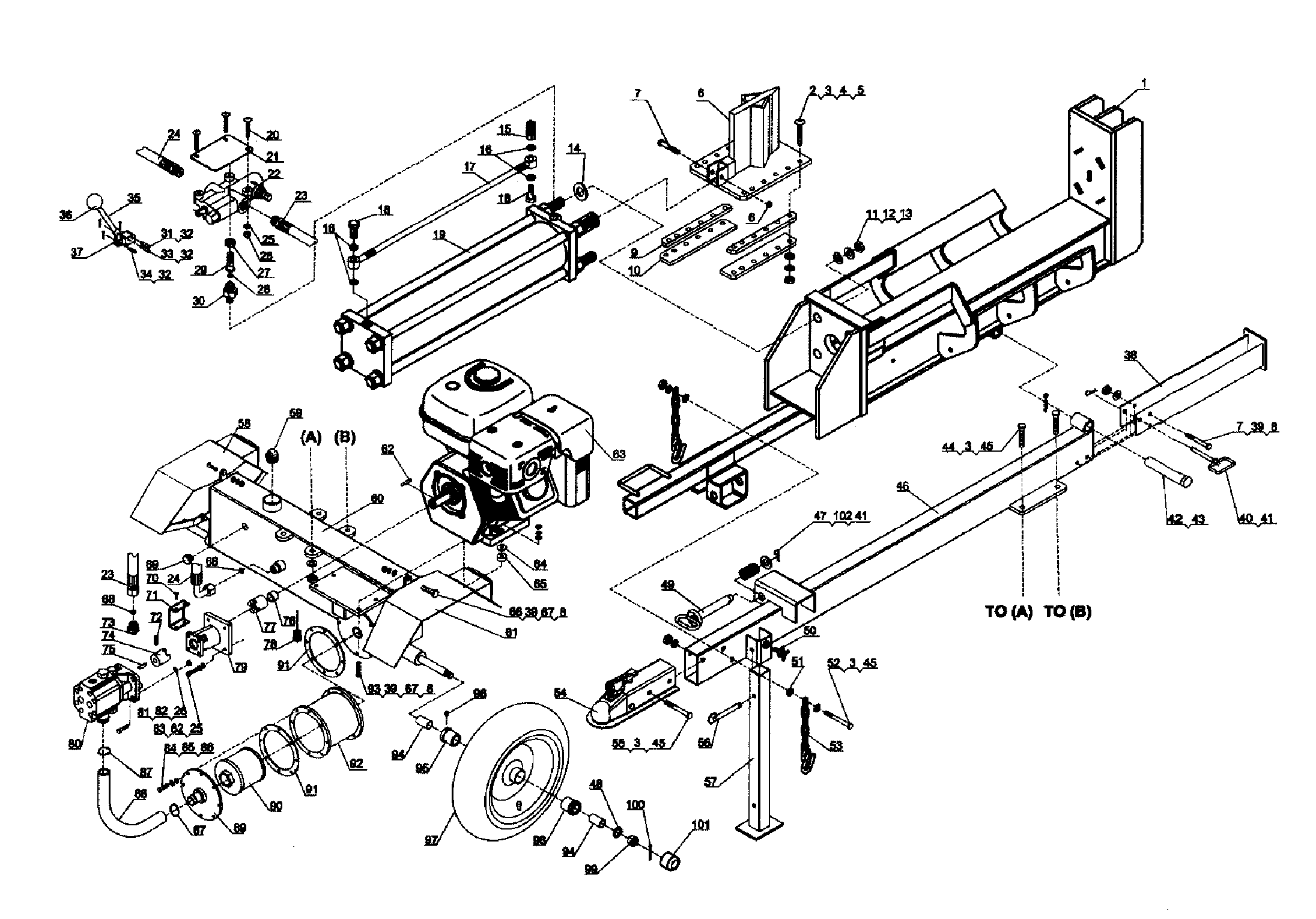 Log splitter