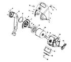 Hoover U8351-950 motor assy diagram