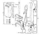 Hoover F4300 handle assy diagram