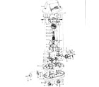 Hoover F4300 motor assy diagram