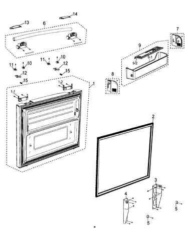 Freezer door