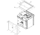 Dacor PO230AG top/back assy diagram